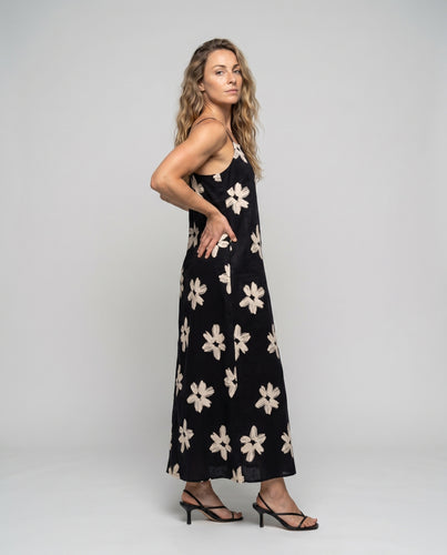 Damen Maxikleid mit floralem Design und elegantem Schnitt