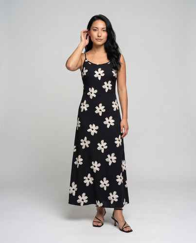 Damen Blumendruck Maxikleid
