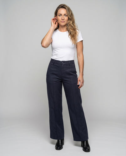 Damen elegante High-Waist Palazzo-Hose