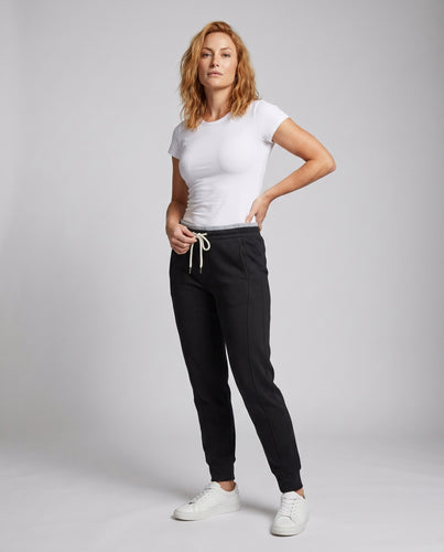 Damen Kuschelhose mit aufgerautem Innenfutter und elastischem Bund