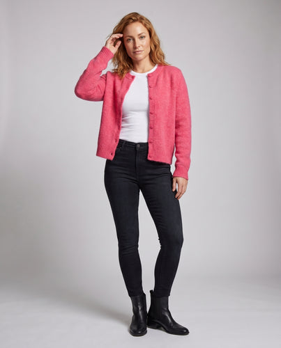 Damen Kuscheliger Cardigan mit feiner Knopfleiste und weichem Material