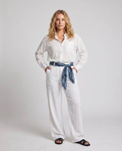 Damen lässige Bluse mit oversized Schnitt und praktischer Brusttasche
