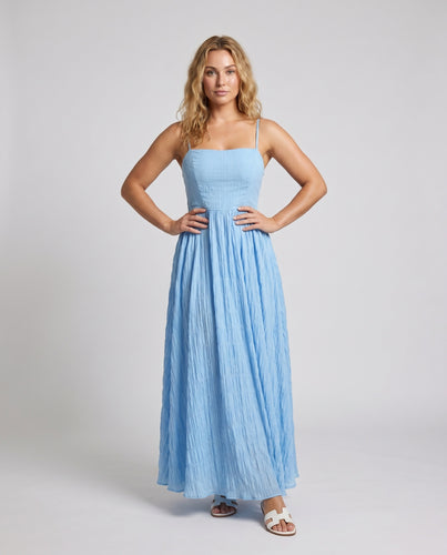 Damen Maxikleid mit schulterfreiem Design und voluminösem Rock