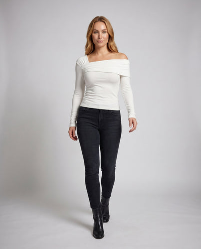 Damen Off-Shoulder Longsleeve