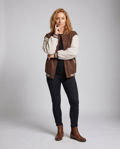 Damen oversized Freizeitjacke mit voluminösen Ärmeln