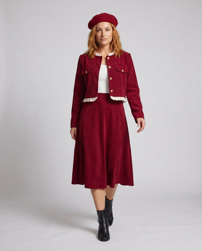 Damen Set aus Rock und Cardigan