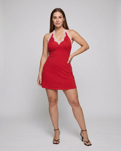 Damen Sommerliches Trägerkleid mit verspieltem Rüschenabschluss und dezenten Akzenten