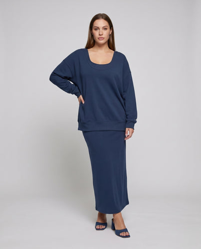 Damen Sweatshirt und Rock Set