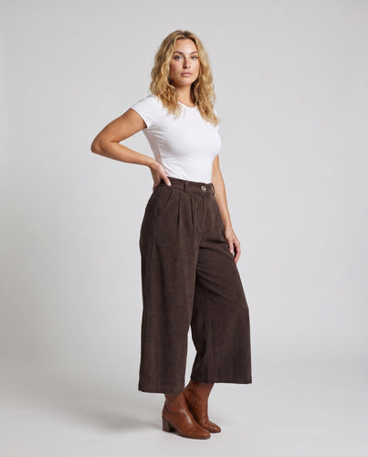 Damen eleganter Midirock aus weichem Baumwollmix mit Bundfalten