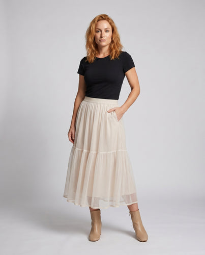 Damen Eleganter, schwingender Plisseerock mit voluminösem Design und Taillenbund