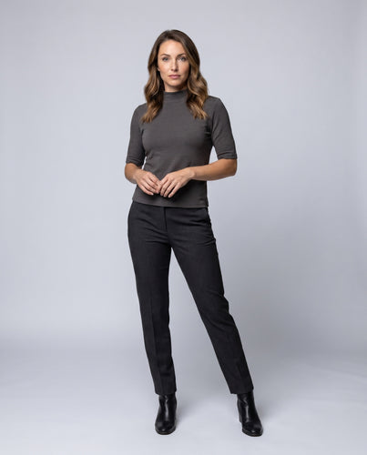 Damen Komfortables Kurzarm-T-Shirt mit Rundhalsausschnitt