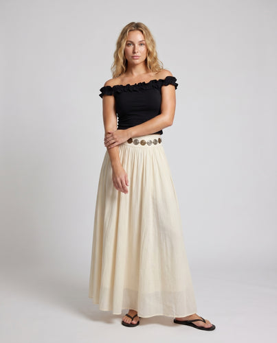 Damen Langer, eleganter Rock aus atmungsaktivem Stoff