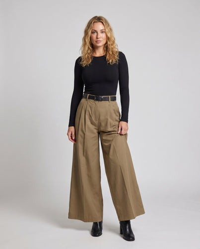 Damen Eleganter Maxirock mit weichem Fall und hohem Bund