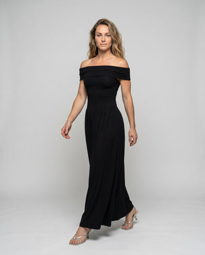 Damen Bandeau-Kleid mit elegantem Schnitt und fließendem Rock