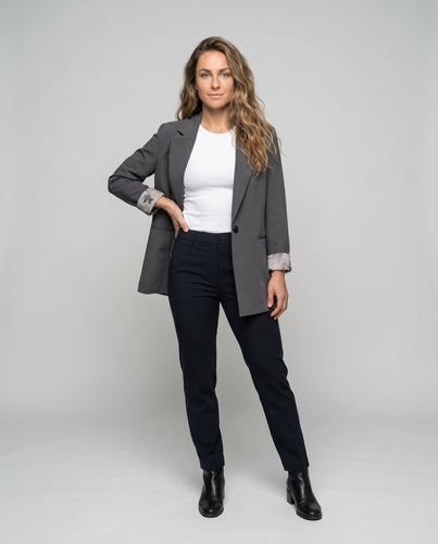 Damen Elegante Blazerjacke mit strukturiertem Stoff und modischem Schnitt