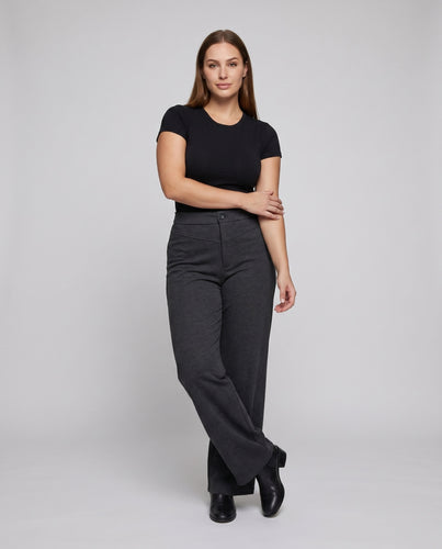 Damen Elegante High-Waist weite Hose mit stylischem Schnitt