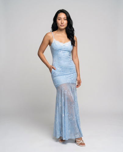 Damen elegantes Abendkleid mit Spitzendetails