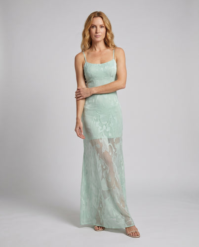 Damen Elegantes Maxikleid mit raffinierten Chiffon-Rüschen und edlem Design