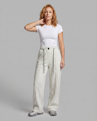 Damen gemütliche Sweatpants mit weitem Schnitt und elastischem Bund
