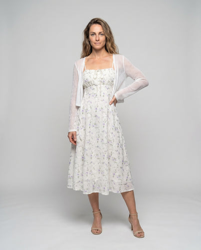 Damen Sommerliches Midikleid mit floralem Muster und zarten Trägern