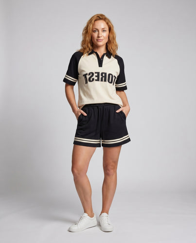 Damen Sportliches Freizeitset mit Kontraststreifen und lässigem Schnitt