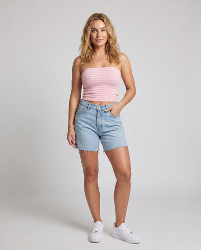 Damen Bandeau-Oberteil mit strukturiertem Design