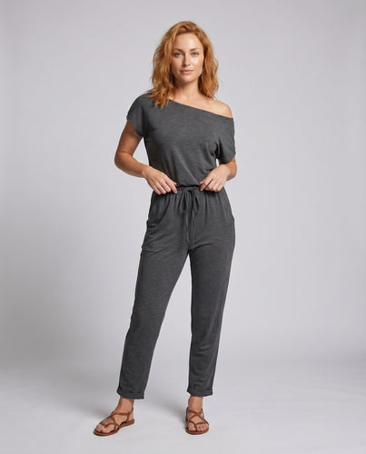Damen Jumpsuit mit weitem Schnitt und elastischem Bund