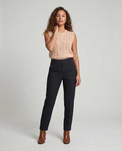Damen Strickoberteil mit exquisiten Zopfmuster und lässigem Schnitt