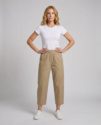 Damen Bequeme Freizeithose mit elastischem Bund und lässigem Schnitt