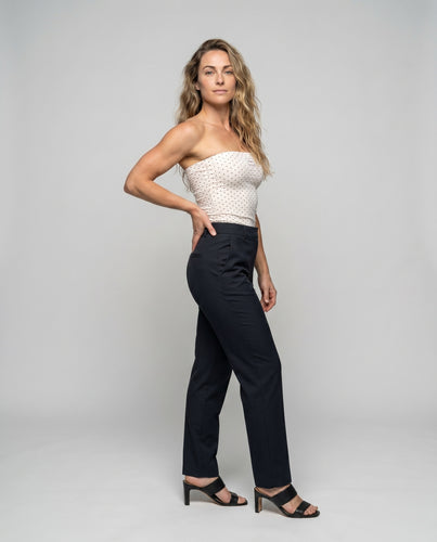 Damen Bustier-Top im minimalistischen Design mit Punktmuster