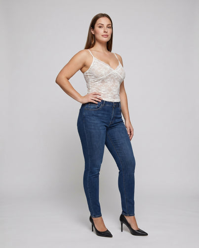 Damen Spitzen-Trägertop mit elegantem V-Ausschnitt
