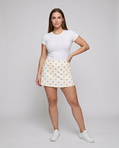 Damen Sportshorts mit verspieltem Punktmuster