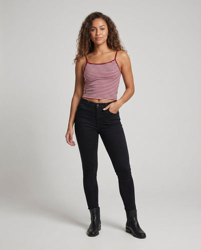 Damen ärmelloses gestreiftes Top EB