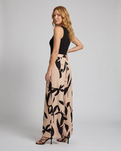 Damen Elegante Palazzo-Hose mit floralem Muster EB
