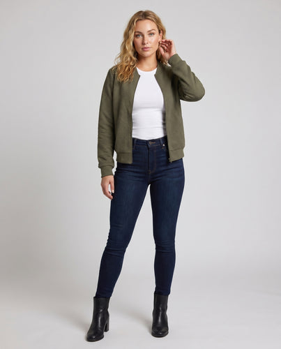 Damen lässige Sweatjacke mit strukturiertem Design und seitlichen Taschen EB