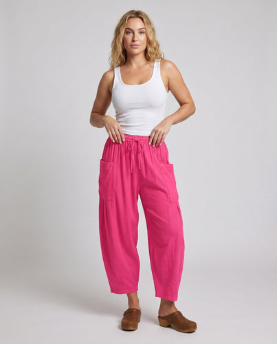 Damen Lässige und bequeme weite Sommerhose EB