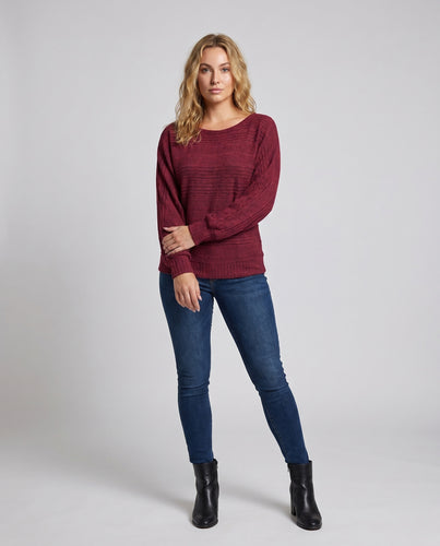 Damen Lässiger Strickpullover mit weitem Schnitt und luxuriösem Strukturdesign EB