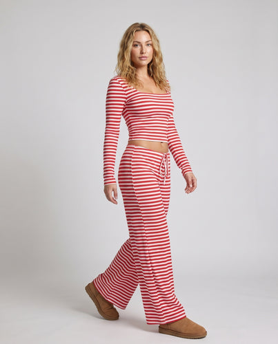 Damen lässiger und bequemer Strickanzug mit weitem Schnitt EB