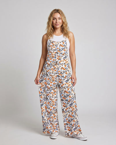 Damen Maxikleid mit floralen Motiven und bequemen Trägern EB
