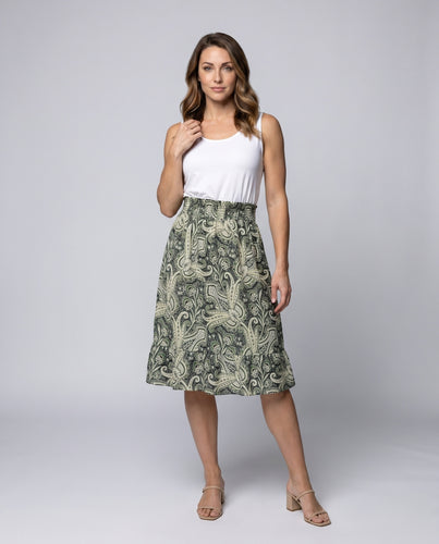 Damen Sommerliches Maxikleid mit hohem Taillenbund und floralem Print EB
