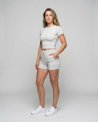 Damen Sportliches Kurzarmset aus weichem Baumwollmischgewebe EB