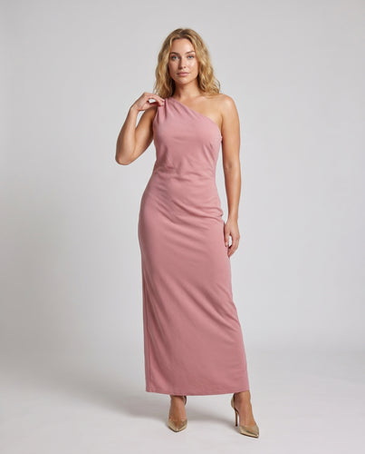 Damen Elegantes ärmelloses Maxikleid aus Satin mit hoher Taillierung EB