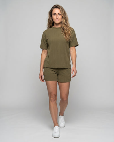 Damen Lässiger Polka-Dots Kurzoverall mit modernem Schnitt und bequemem Design EB