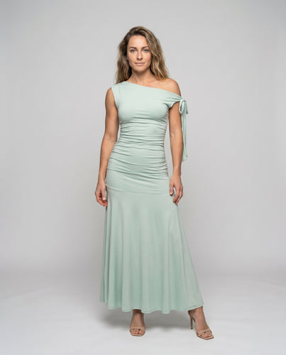 Damen Elegantes Maxi-Kleid mit figurformendem Schnitt und schwingendem Saum