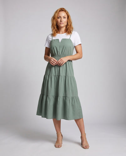 Damen Freizeit Maxikleid mit variabler Trägerkonstruktion