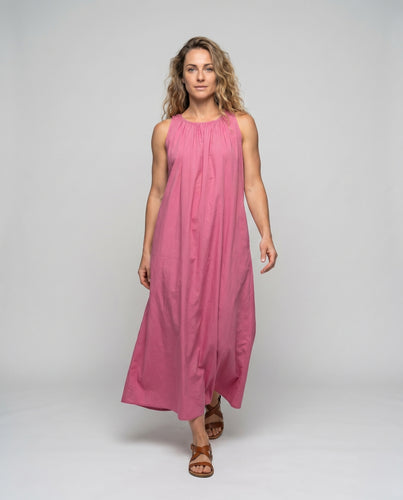 Damen Freizeitliches Maxikleid mit raffiniertem Raffungseffekt