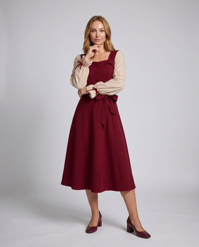 Damen Hemdkleid mit Knopfdetails und Taillengürtel