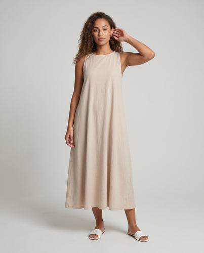 Damen Langes Kleid mit eleganter Rückenschleife
