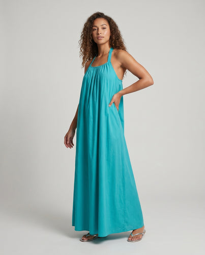 Damen Langes, luftiges Sommerkleid mit schickem Rückenausschnitt