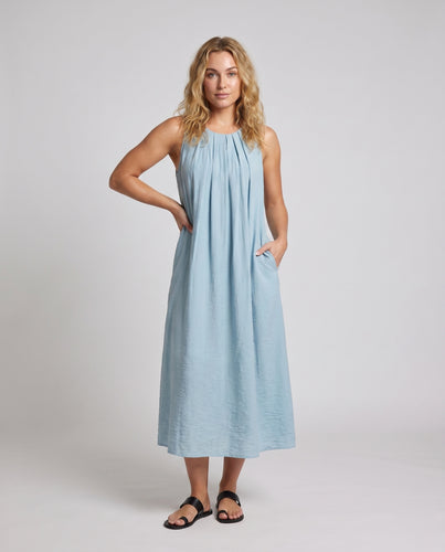 Damen Lässiges Maxikleid mit eleganter Signalwirkung und schwingendem Saum